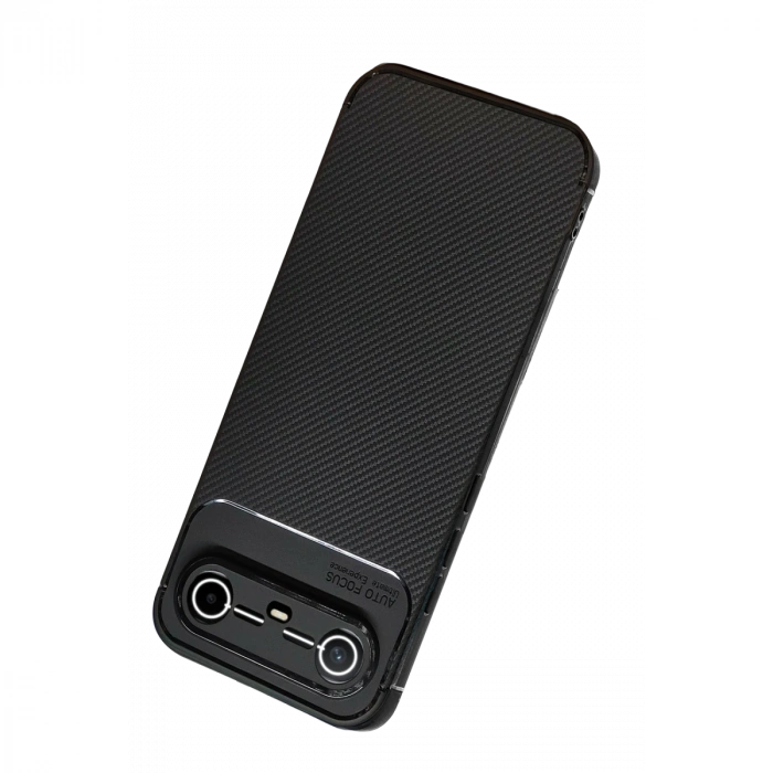 Tecno Spark Slim 5g Auto Focus Karbon Kapak - Siyah