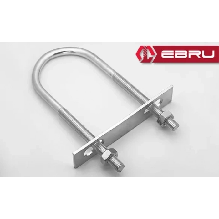 U Civata, Karşılık Demiri + Somunlu - M8x50 - 2 Set