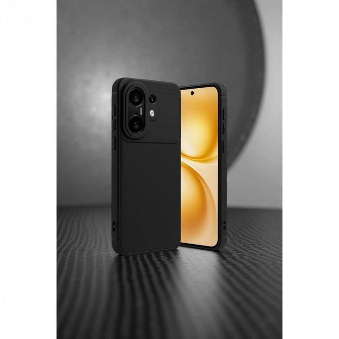 Vivo X200 Fe Auto Focus Karbon Kapak - Siyah