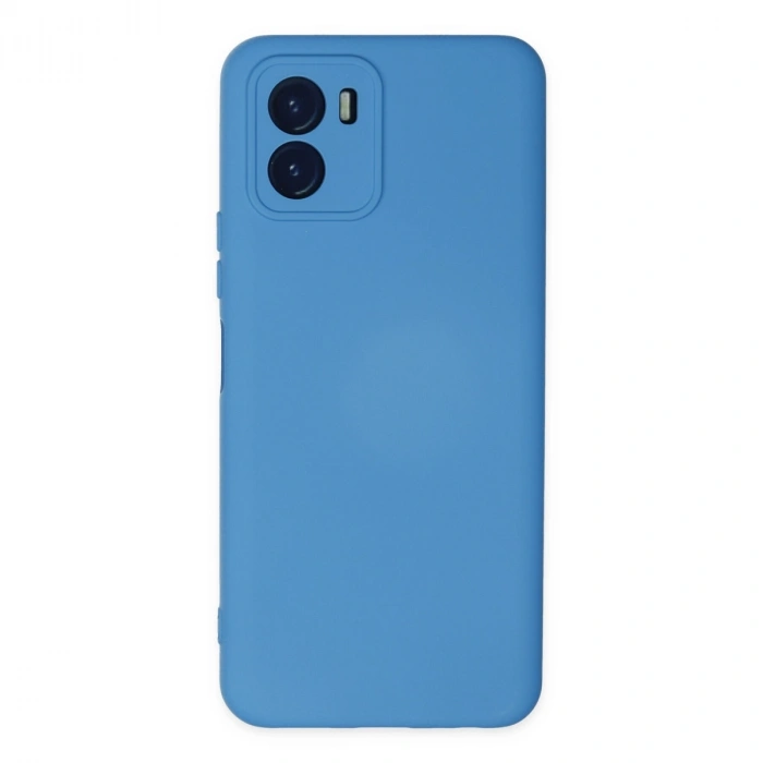 Vivo Y15s Kılıf Nano İçi Kadife Silikon - Mavi