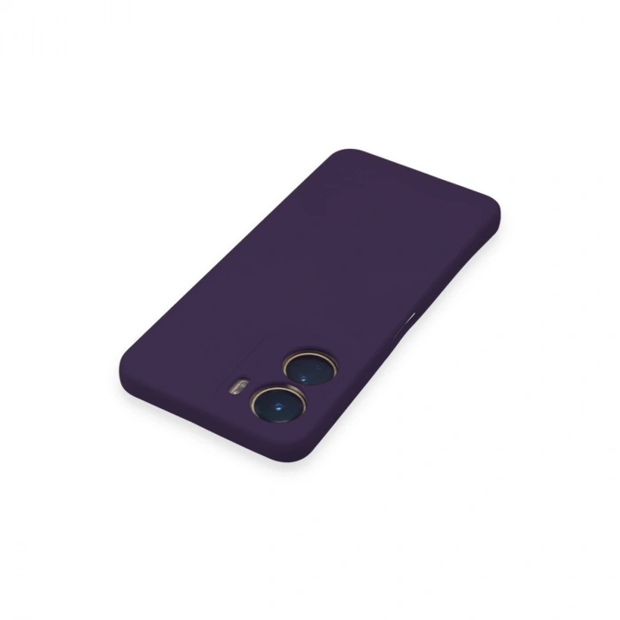 Vivo Y16 Kılıf Nano İçi Kadife Silikon - Mor