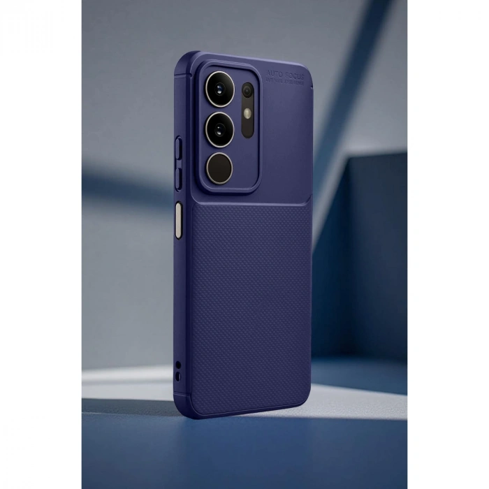Vivo Y29 4g Auto Focus Karbon Kapak - Lacivert