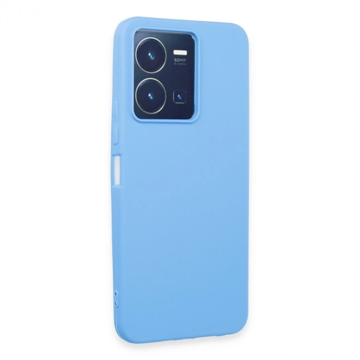 Vivo Y35 Kılıf First Silikon - Mavi