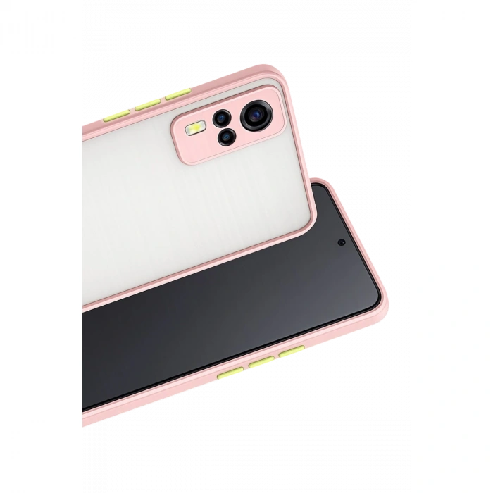 Vivo Y53s Kılıf Montreal Silikon Kapak - Pembe