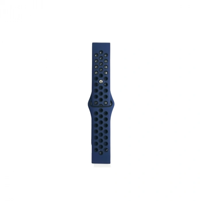 Watch 22mm Spor Delikli Kordon (saat Değildir) - Lacivert-siyah