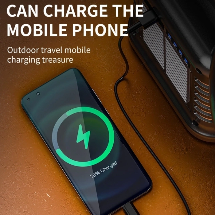 Wison Ws-4343 Çok Fonksiyonlu Powerbanklı Solar Şarjlı Kamp Lambası