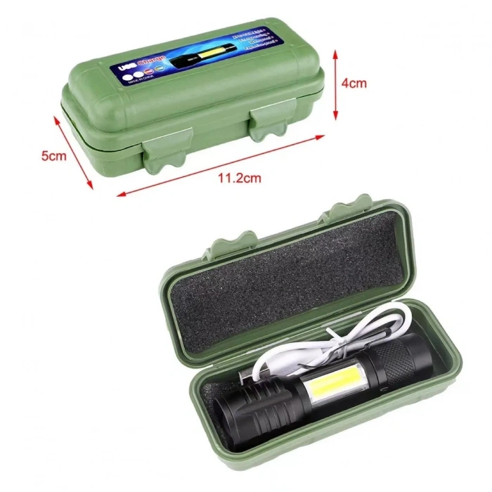 Wison Ws-5454 Cob Led Usb Şarjlı Mini El Feneri
