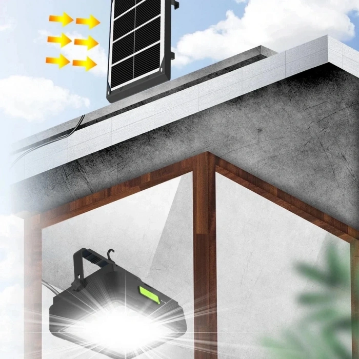 Wison Ws-5570 150 Watt Güneş Enerjili Solar Kamp Feneri Projektör