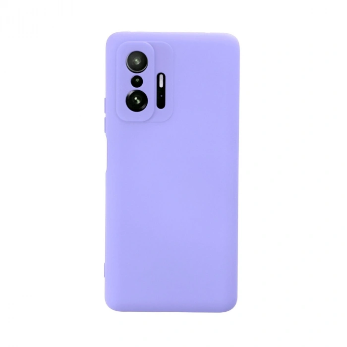 Xiaomi Mi 11t Pro Kılıf Nano İçi Kadife Silikon - Lila