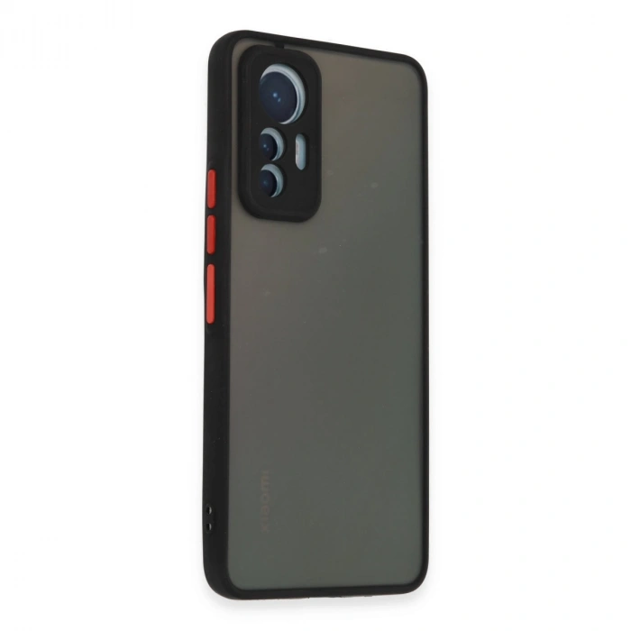 Xiaomi Mi 12 Lite Kılıf Montreal Silikon Kapak - Siyah