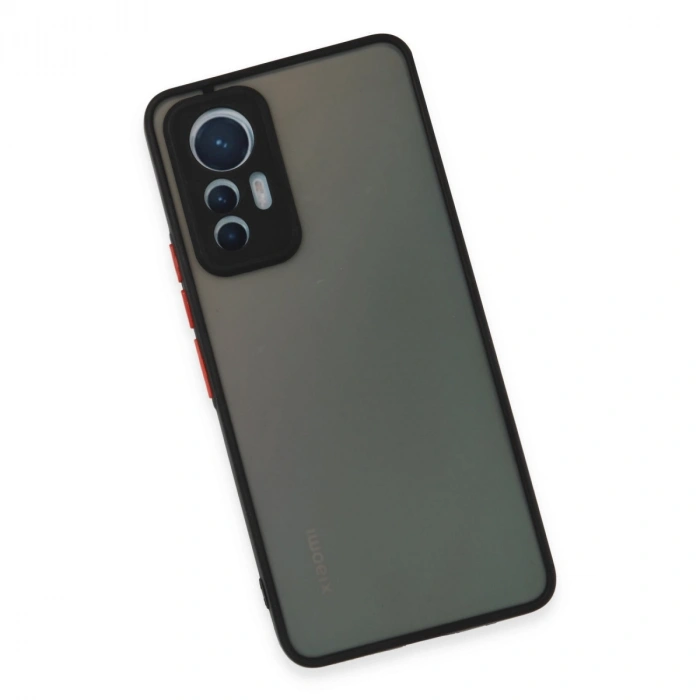 Xiaomi Mi 12 Lite Kılıf Montreal Silikon Kapak - Siyah