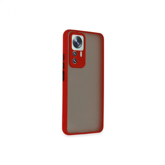 Xiaomi Mi 12t Pro Kılıf Montreal Silikon Kapak - Kırmızı