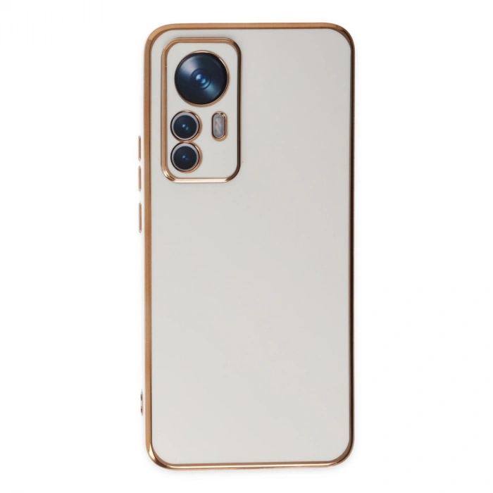 Xiaomi Mi 12t Pro Kılıf Volet Silikon - Beyaz