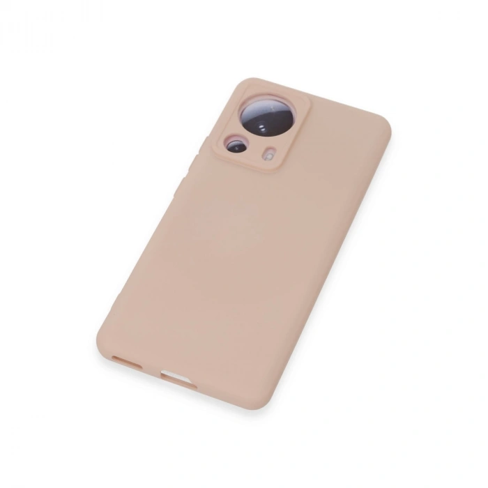 Xiaomi Mi 13 Lite Kılıf Nano İçi Kadife Silikon - Pudra