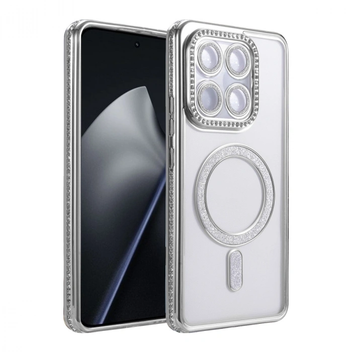Xiaomi Mi 15t Pro Joke Simli Magneticsafe Kılıf - Gümüş