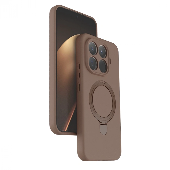 Xiaomi Mi 15t Pro Regal Magsafe Standlı Kapak - Çöl Titanyum