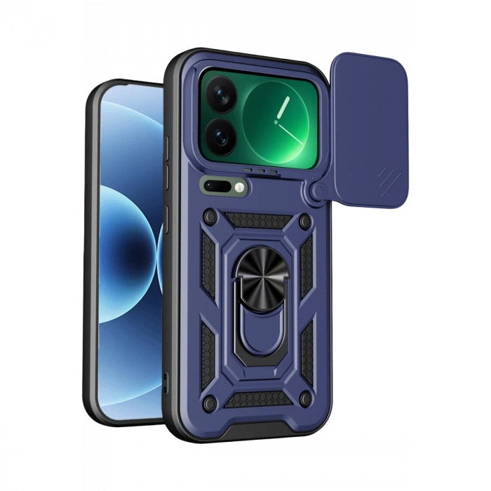Xiaomi Mi 17 Pro Max Pars Lens Yüzüklü Silikon - Lacivert