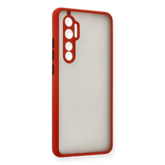 Xiaomi Mi Note 10 Lite Kılıf Montreal Silikon Kapak - Kırmızı