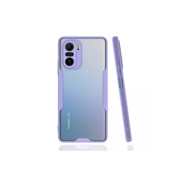 Xiaomi Poco F3 Kılıf Platin Silikon - Lila