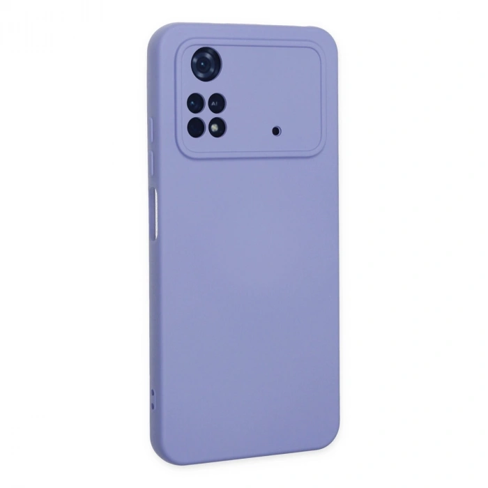 Xiaomi Poco M4 Pro 4g Kılıf Nano İçi Kadife Silikon - Lila