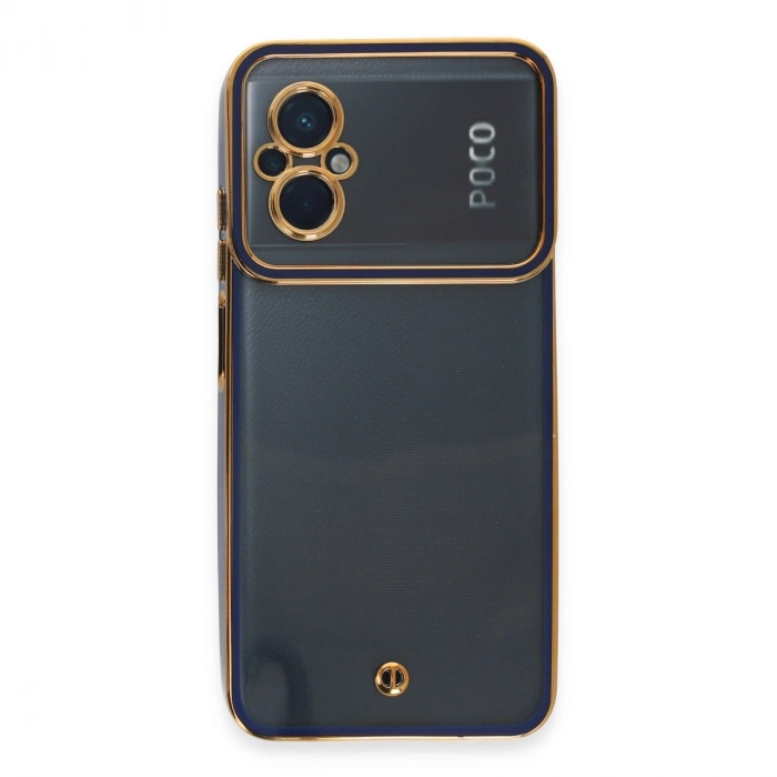 Xiaomi Poco M5 Kılıf Liva Lens Silikon - Mavi
