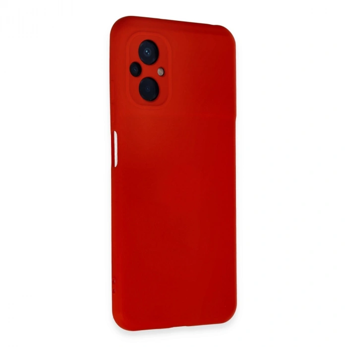 Xiaomi Poco M5 Kılıf Nano İçi Kadife Silikon - Kırmızı