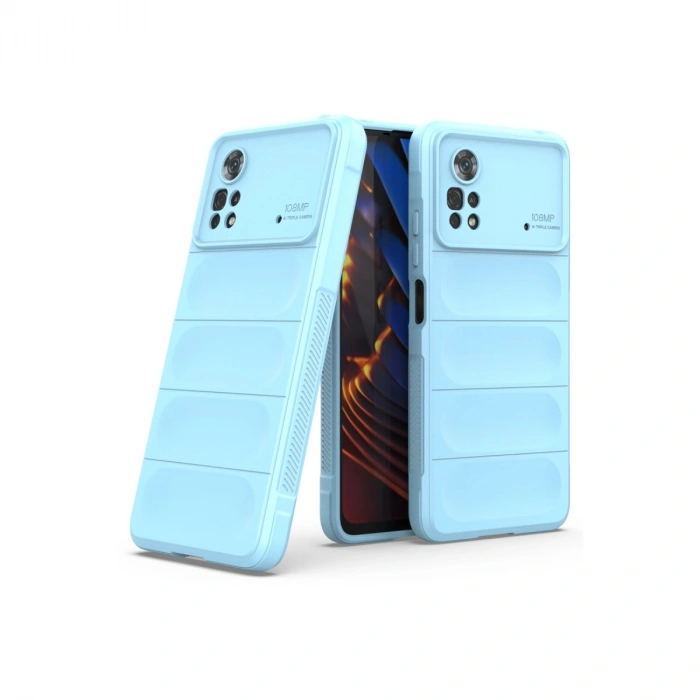 Xiaomi Poco X4 Pro 5g Kılıf Optimum Silikon - Sky Blue