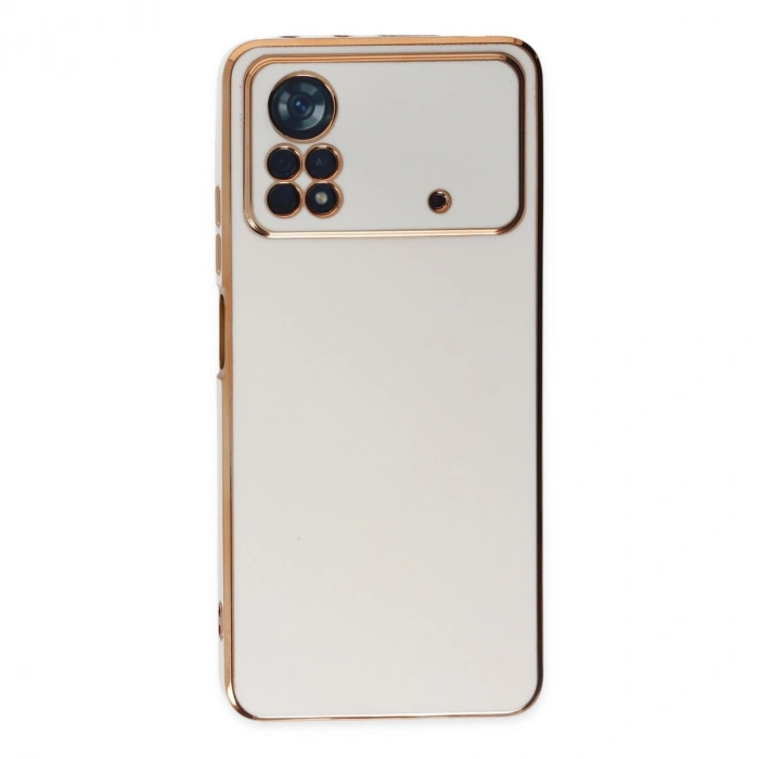 Xiaomi Poco X4 Pro 5g Kılıf Volet Silikon - Beyaz