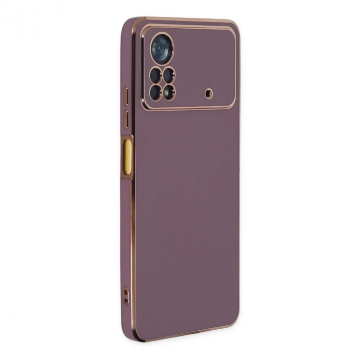 Xiaomi Poco X4 Pro 5g Kılıf Volet Silikon - Mor