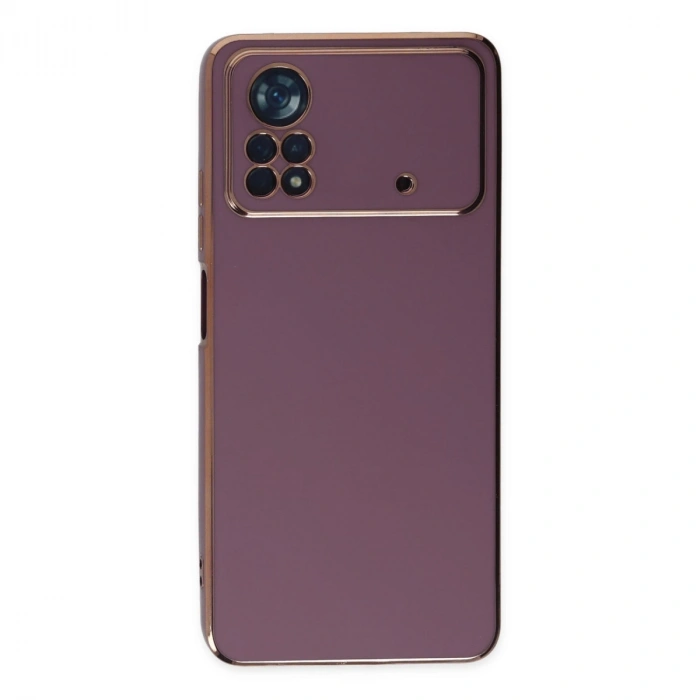 Xiaomi Poco X4 Pro 5g Kılıf Volet Silikon - Mor