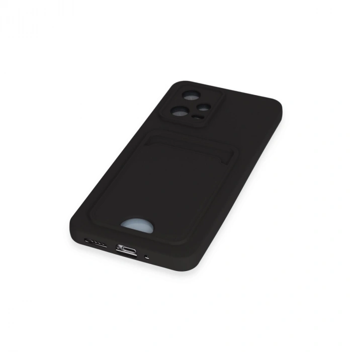 Xiaomi Poco X5 5g Kılıf Kelvin Kartvizitli Silikon - Siyah