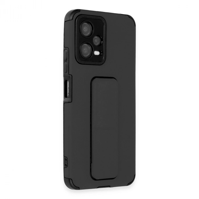 Xiaomi Poco X5 5g Kılıf Mega Standlı Silikon - Siyah