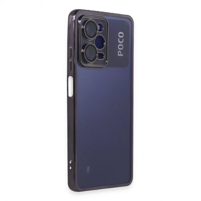 Xiaomi Poco X5 Pro 5g Kılıf Razer Lensli Silikon - Mor