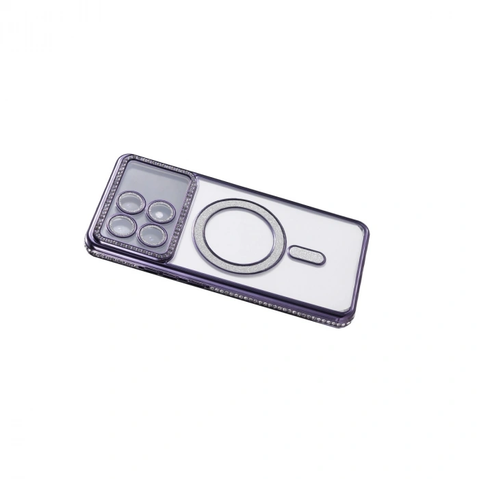 Xiaomi Poco X6 Pro Joke Simli Magneticsafe Kılıf - Derin Mor