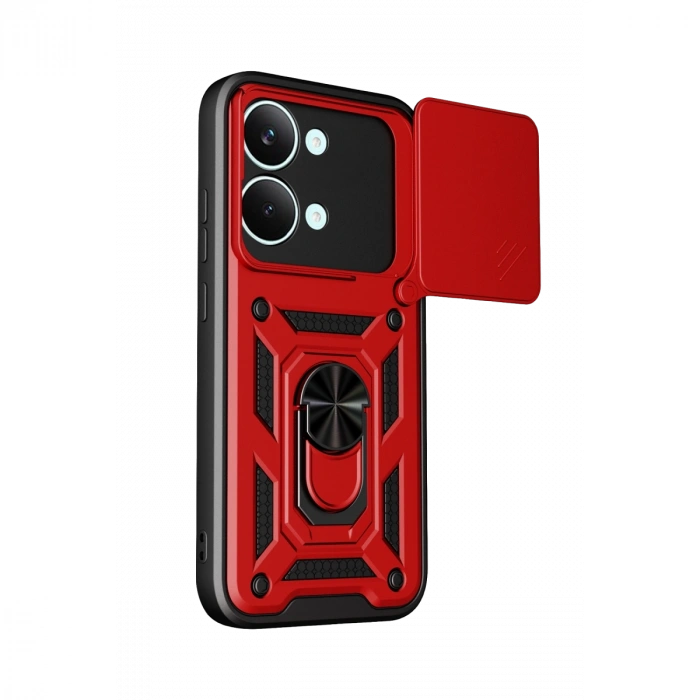 Xiaomi Poco X8 Pro Max Pars Lens Yüzüklü Silikon - Kırmızı