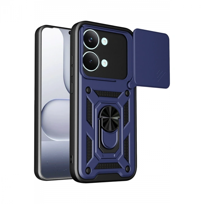 Xiaomi Poco X8 Pro Max Pars Lens Yüzüklü Silikon - Lacivert