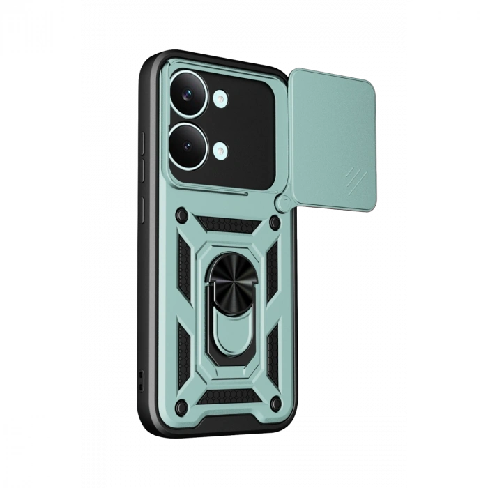 Xiaomi Poco X8 Pro Max Pars Lens Yüzüklü Silikon - Yeşil