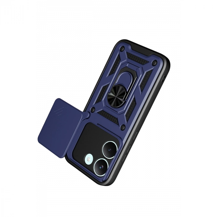 Xiaomi Poco X8 Pro Pars Lens Yüzüklü Silikon - Lacivert