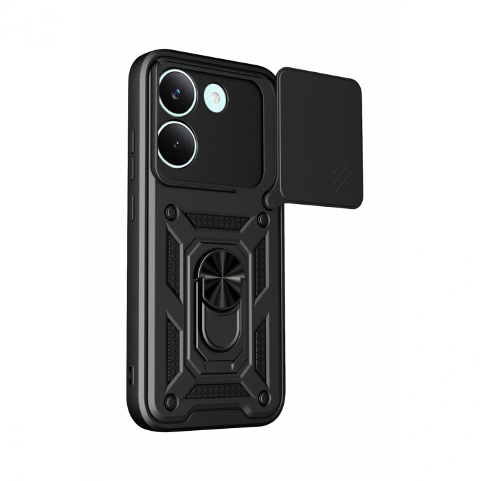 Xiaomi Poco X8 Pro Pars Lens Yüzüklü Silikon - Siyah