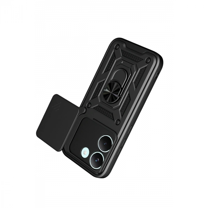 Xiaomi Poco X8 Pro Pars Lens Yüzüklü Silikon - Siyah