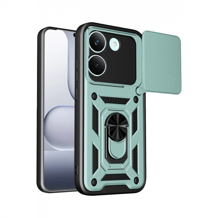 Xiaomi Poco X8 Pro Pars Lens Yüzüklü Silikon - Yeşil