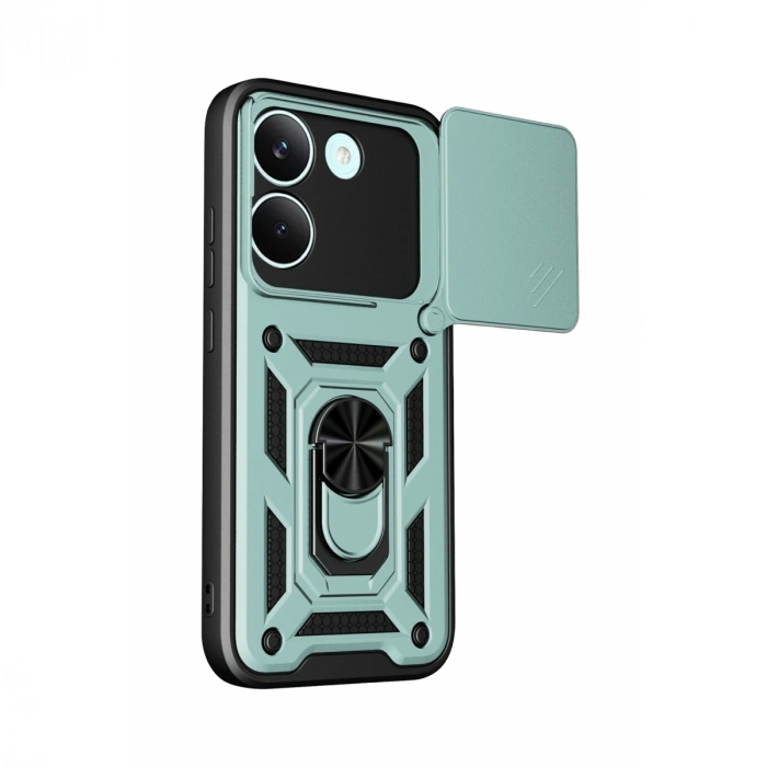 Xiaomi Poco X8 Pro Pars Lens Yüzüklü Silikon - Yeşil