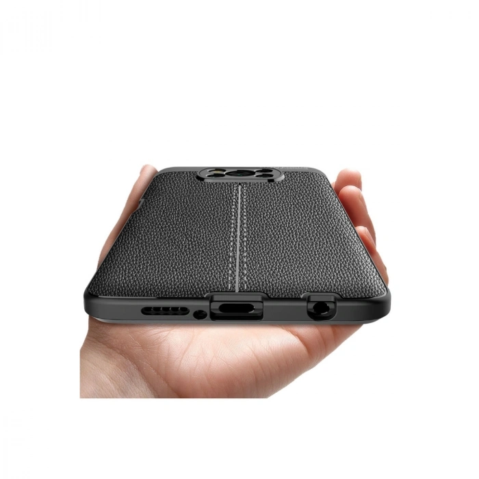 Xiaomi Pocophone X3 Kılıf Auto Focus Kapak - Kırmızı