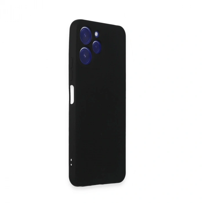 Xiaomi Redmi 12 Kılıf Nano İçi Kadife Silikon - Siyah