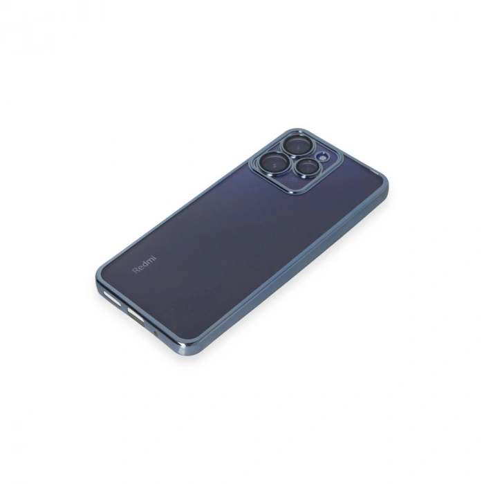 Xiaomi Redmi 12 Kılıf Razer Lensli Silikon - Açık Mavi