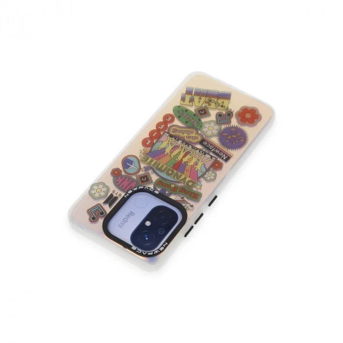 Xiaomi Redmi 12c Kılıf Estoril Desenli Kapak - Estoril - 14