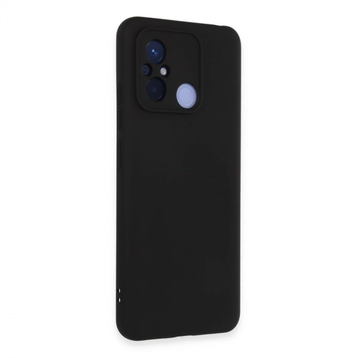 Xiaomi Redmi 12c Kılıf Nano İçi Kadife Silikon - Siyah