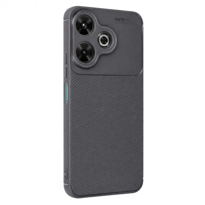 Xiaomi Redmi 13 4g Kılıf Auto Focus Karbon Kapak - Gri