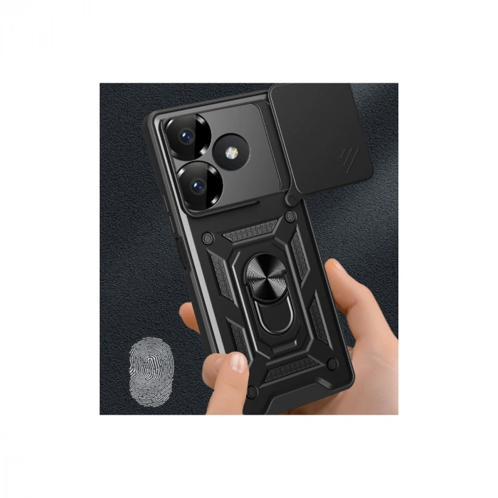Xiaomi Redmi 13 4g Kılıf Pars Lens Yüzüklü Silikon - Yeşil