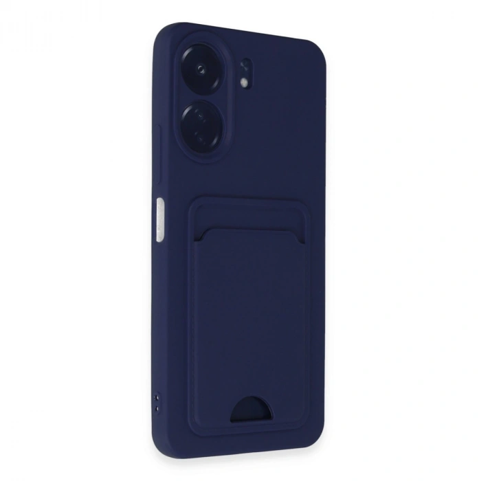 Xiaomi Redmi 13c Kılıf Kelvin Kartvizitli Silikon - Lacivert